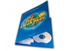 Mapa de prezentare DUO Fata-Verso  - suport Carte Vizita si CD/DVD  buzunar color lipit